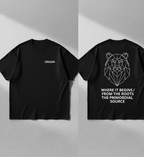 Origin Black Geometric Bear Tee