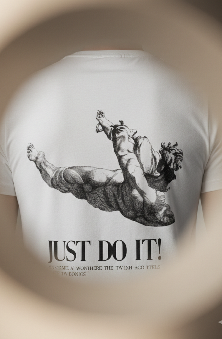 Origin White Cotton T-Shirt for Men