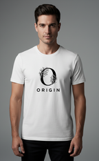 Origin White Cotton T-Shirt for Men