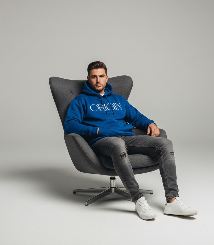 Origin Classic Blue Hoodie – Cool Street Statement