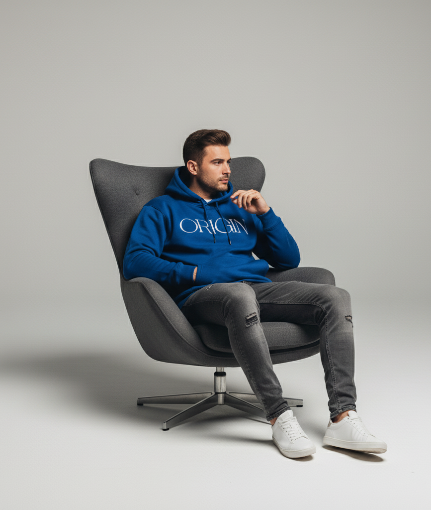 Origin Classic Blue Hoodie – Cool Street Statement