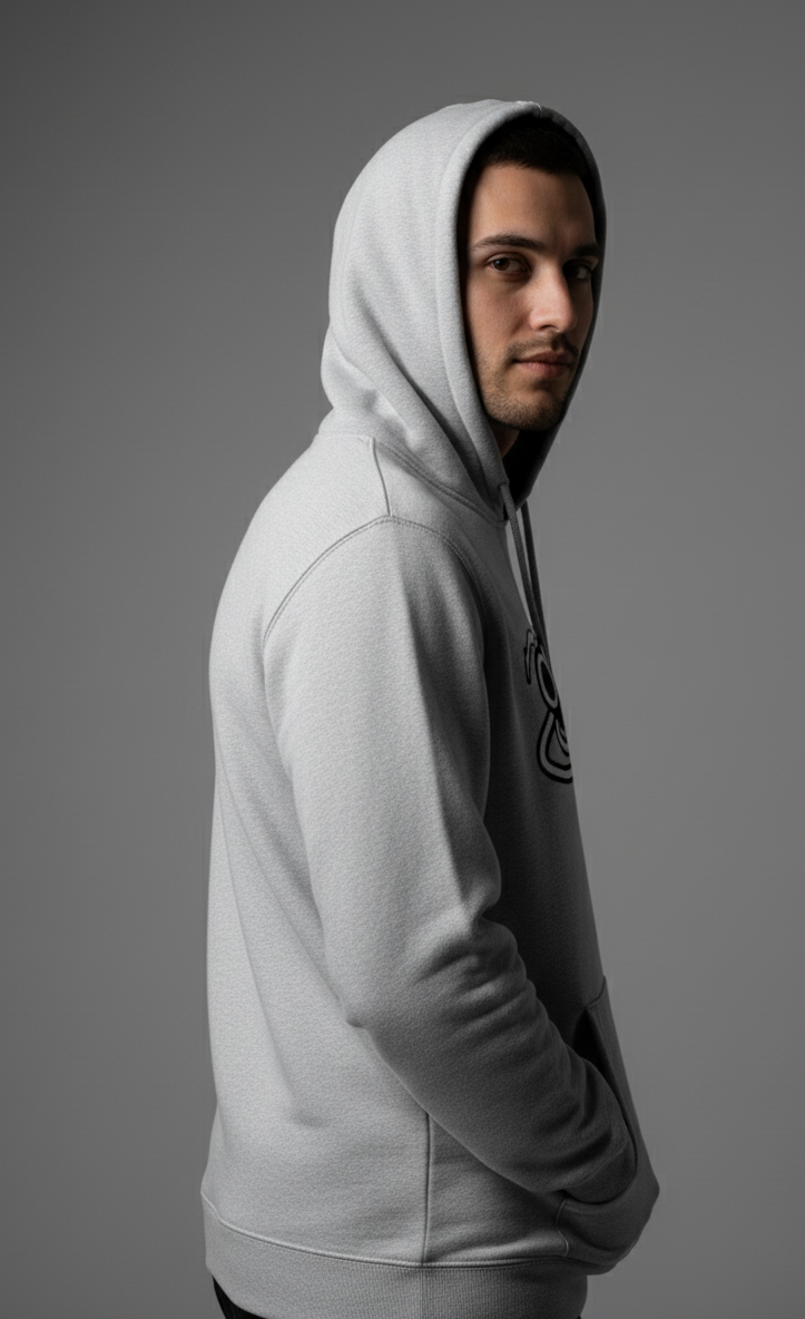 Origin Series Grey Hoodie – Cosmic Street Comfort