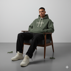 Origin Olive Hoodie – Nature-Inspired Comfort