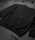 Origin Blackout Sweatshirt – Subtle Emboss Edition