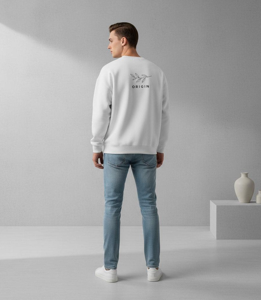 Origin Classic White Sweatshirt – Everyday Minimal