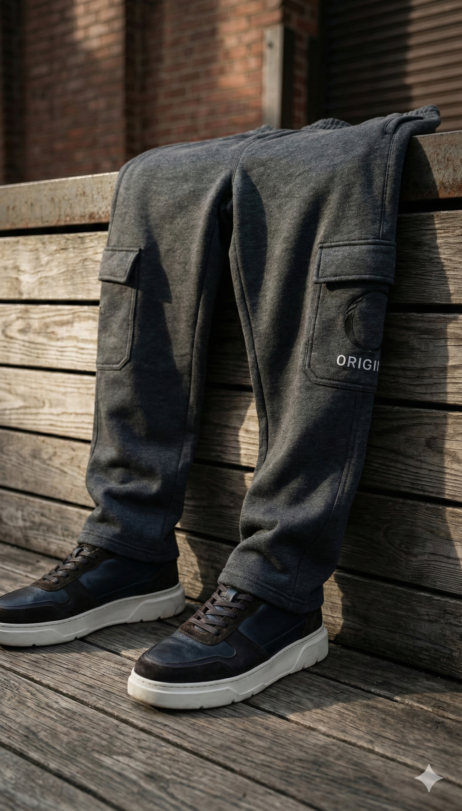 Origin Charcoal Grey Cargo Pants